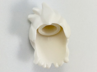 Lego White Hair Spiked Sloping Right