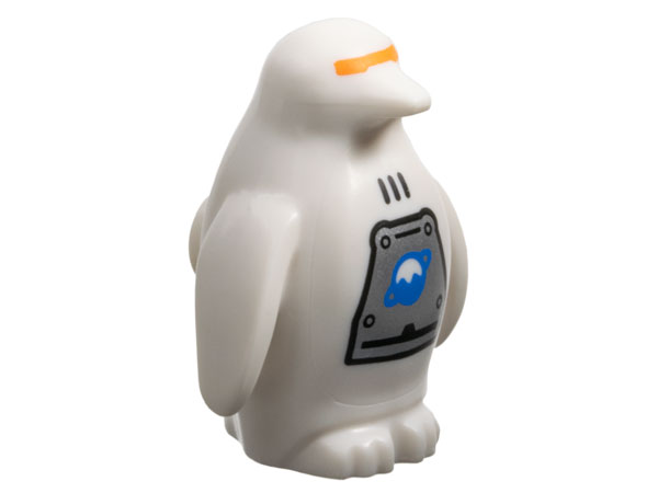 Lego White Penguin with Flippers and Stud