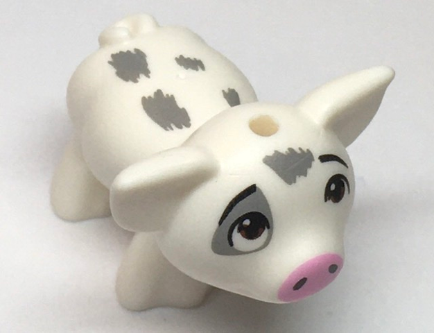 Lego White Pig Baby Piglet Mini Doll Style