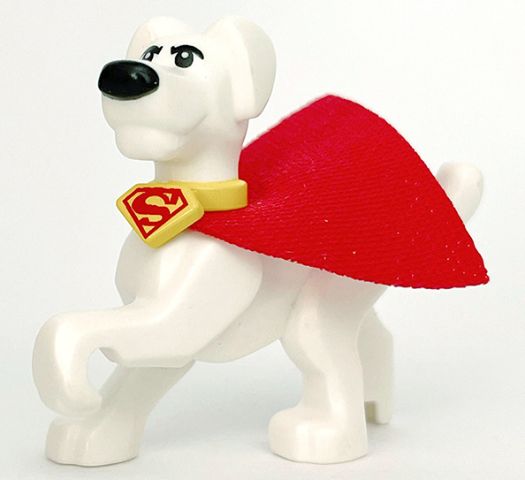 Lego White Dog Krypto the Superdog - bez pláště