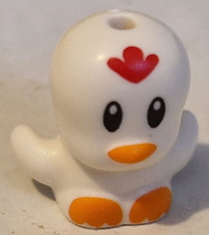 Lego White Bird Chick with Open Wings