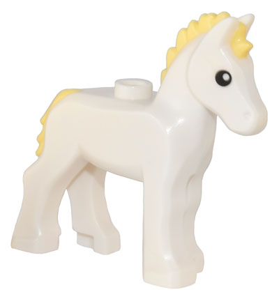 Lego White Horse Baby Foal with Stud