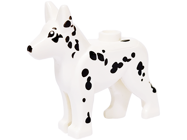 Lego White Dog Alsatian / German Shepherd