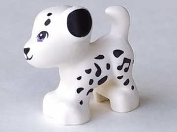Lego White Dog Mini Doll Style Puppy Standing