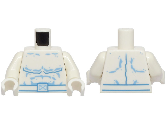 Lego White Torso Super Hero Costume