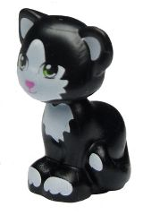 Lego Black Cat Mini Doll Style Sitting