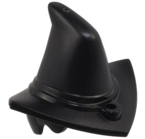 Lego Black Hair Combo Hair and Witch Hat