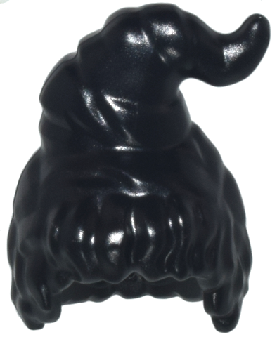 Lego Black Hair Female Long Peaked Top Knot