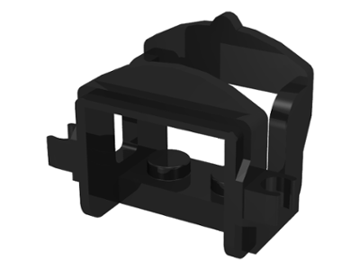 Lego Black Horse Saddle with Clips