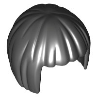 Lego Black Hair Short Bob Cut