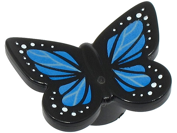 Lego Black Butterfly / Moth with Stud Holder