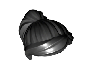 Lego Black Hair Female Ponytail and Swept Sideways