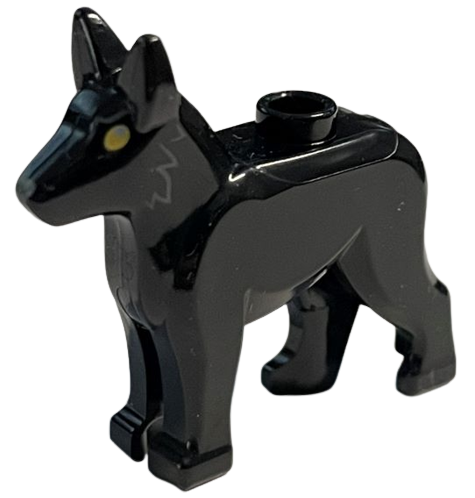 Lego Black Dog Alsatian / German Shepherd