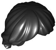 Lego Black Hair Tousled and Layered