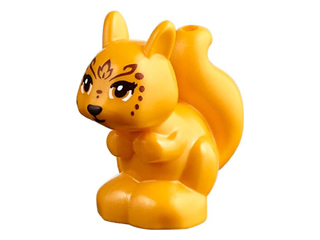 Lego Bright Light Orange Squirrel Mini Doll Style