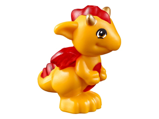 Lego Bright Light Orange Dragon Elves Baby - stav jako nový