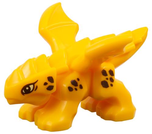 Lego Bright Light Orange Dragon Baby