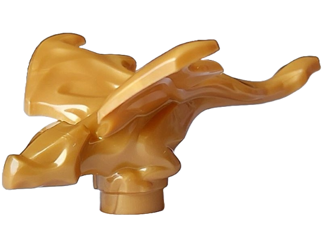 Lego Pearl Gold Dragon Baby (Ninjago) with Spread Wings