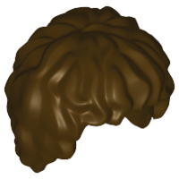 Lego Dark Brown Hair Tousled