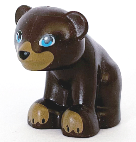 Lego Dark Brown Bear Mini Doll Style Baby Cub