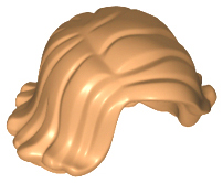 Lego Medium Nougat Hair Female Short Swept Sideways