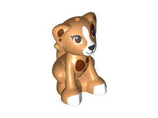 Lego Medium Nougat Dog Mini Doll Style Labrador / Labradoodle