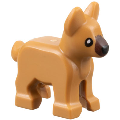 Lego Medium Nougat Dog Alsatian / German Shepherd Puppy