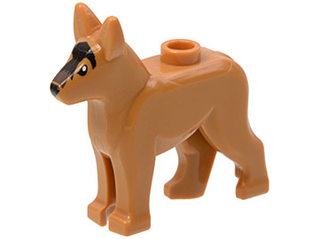 Lego Medium Nougat Dog Alsatian / German Shepherd