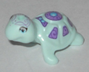 Lego Light Aqua Turtle Mini Doll Style