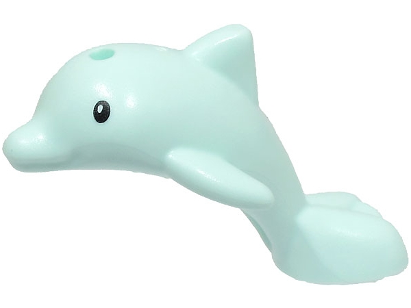 Lego Light Aqua Dolphin Mini Doll Style Baby Jumping