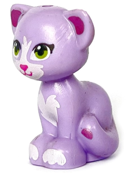 Lego Lavender Cat Mini Doll Style Sitting