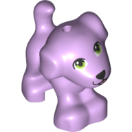 Lego Lavender Dog Mini Doll Style Puppy Standing