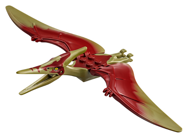 Lego Olive Green Dinosaur Pteranodon with 4 Studs