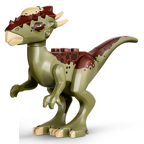 Lego Olive Green Dinosaur Stygimoloch - bez béžového ostnu