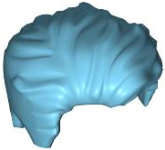Lego Medium Azure Hair Swept Left Tousled