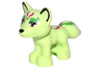 Lego Yellowish Green Fox Mini Doll Style