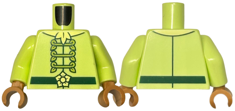 Lego Yellowish Green Torso Jacket with Lime Leaf Fasteners