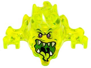 Lego Trans-Neon Green Headgear Mask Ninjago Skreemer (Nový)