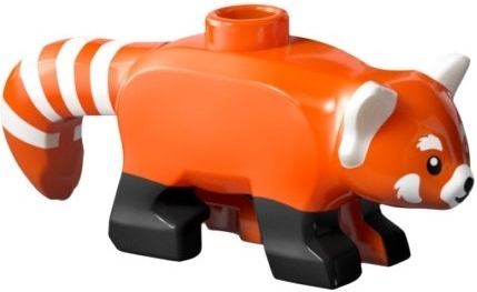 Lego Reddish Orange Red Panda with Black Legs (Nový)