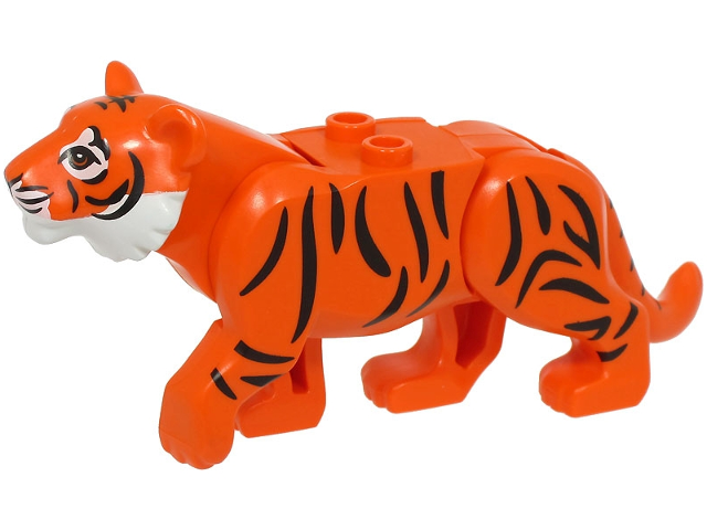 Lego Reddish Orange Cat Large (Tiger)