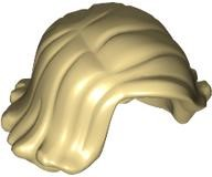 Lego Tan Hair Female Short Swept Sideways