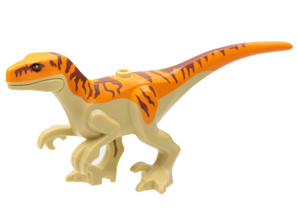 Lego Tan Dinosaur Atrociraptor with Orange Back