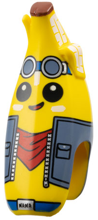 Lego Yellow Head Modified Peeled Banana with Face