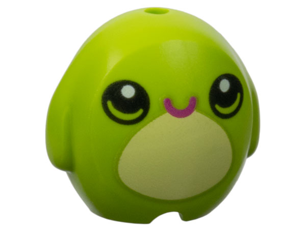 Lego Lime Utensil Pillow Plush Toy with Frog