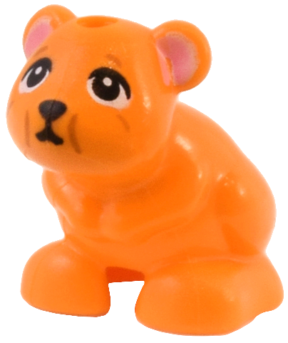 Lego Orange Hamster / Mouse Mini Doll Style