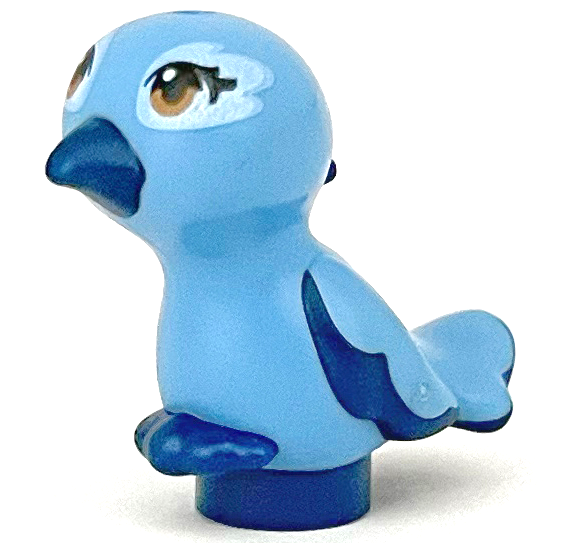 Lego Medium Blue Bird Mini Doll Style Feet Joined