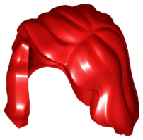 Lego Red Hair Female Mid-Length with Part