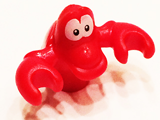 Lego Red Crab Disney with White Eyes