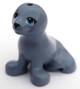 Lego Sand Blue Seal Mini Doll Style Sitting