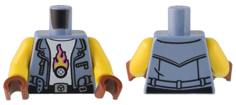 Lego Sand Blue Torso Vest